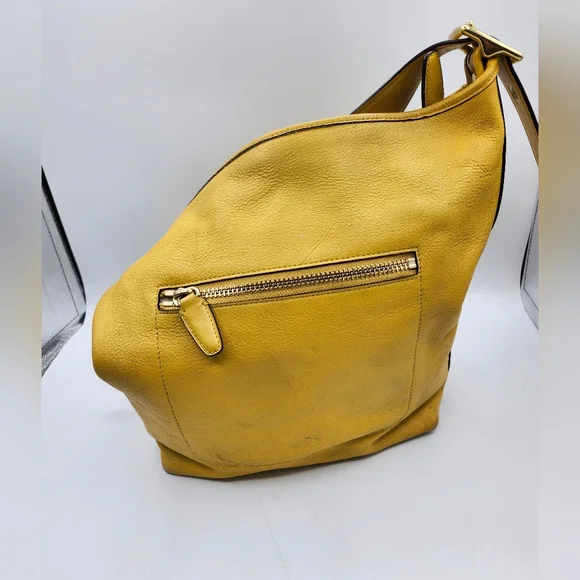 Coach Mustard 19889 Leather Legacy Duffle Shoulder Bag - Picture 6 of 12